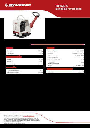 Rüttelplatten, reversibel Dynapac DRQ25