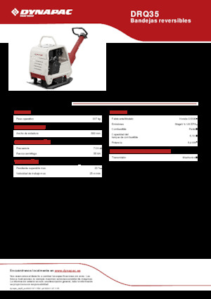 Rüttelplatten, reversibel Dynapac DRQ35