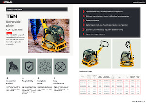 Rüttelplatten, reversibel Enar TEN 3040DH