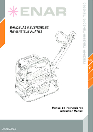 Rüttelplatten, reversibel Enar TEN 3040DH