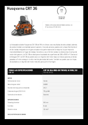 Rotationsglätter (Doppel) besitzbar Husqvarna CRT 36