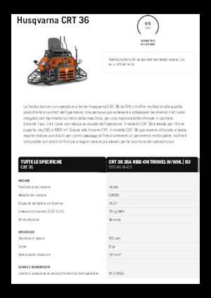 Rotationsglätter (Doppel) besitzbar Husqvarna CRT 36