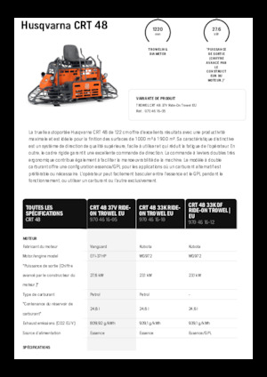 Rotationsglätter (Doppel) besitzbar Husqvarna CRT 48