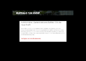 Aufsitzrasenmäher, Rasen- und Gartentraktoren Etesia BUFFALO 124 HVHP2