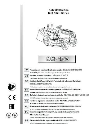 Aufsitzrasenmäher, Rasen- und Gartentraktoren Efco EF 93/16 K