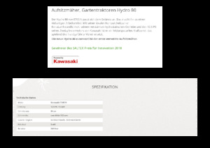 Aufsitzrasenmäher, Rasen- und Gartentraktoren Etesia HYDRO 80 E-CONNECT MKHP4