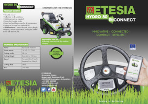 Aufsitzrasenmäher, Rasen- und Gartentraktoren Etesia HYDRO 80 E-CONNECT MKHP4