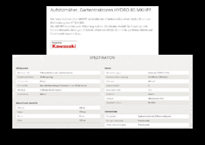 Aufsitzrasenmäher, Rasen- und Gartentraktoren Etesia HYDRO 80 MKHPF