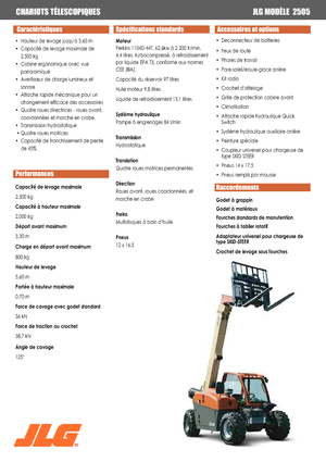 Teleskopen starr JLG 2505