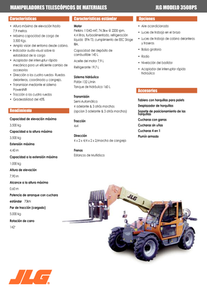 Teleskopen starr JLG 3508 PS