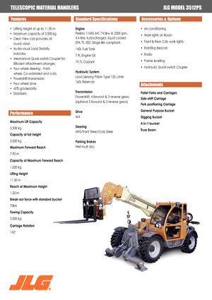 Teleskopen starr JLG 3512 PS