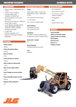 Teleskopen starr JLG 4012 PS