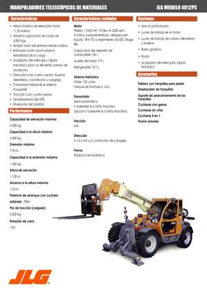 Teleskopen starr JLG 4012 PS