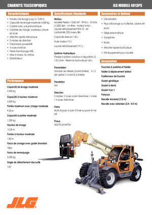 Teleskopen starr JLG 4013 PS