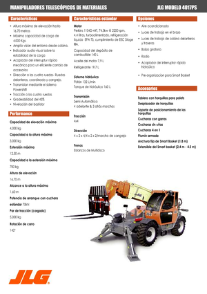 Teleskopen starr JLG 4017 PS