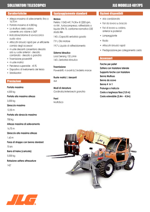 Teleskopen starr JLG 4017 PS