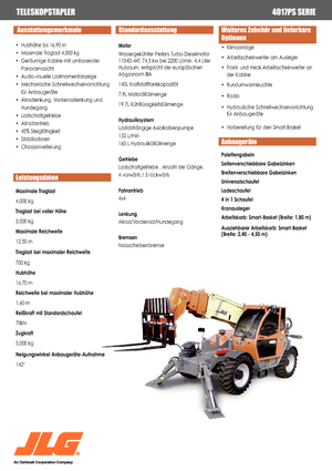Teleskopen starr JLG 4017 PS