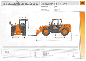 Teleskopen starr JCB 540-70