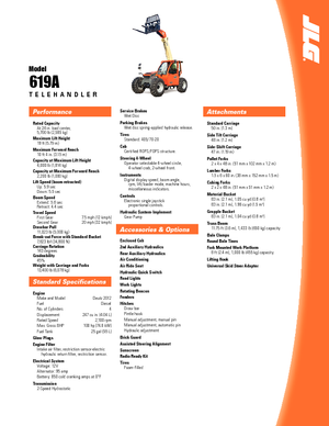 Teleskopen starr JLG 619 A