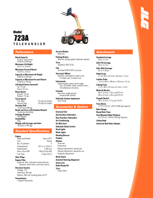 Teleskopen starr JLG 723 A