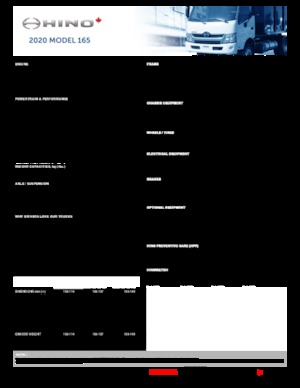 Fahrgestell Hino 2020 HINO 165 4x2