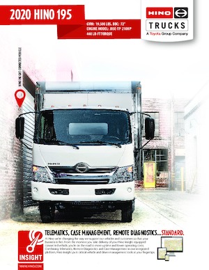 Fahrgestell Hino 2020 HINO 195 4x2