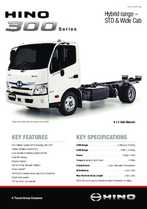Fahrgestell Hino 300 616 STD - HYBRID