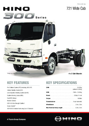 Fahrgestell Hino 300 721 WIDE