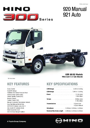 Fahrgestell Hino 300 920 4x2