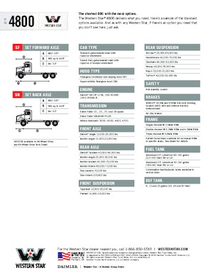 Fahrgestell Western Star 4800 SF Detroit DD13