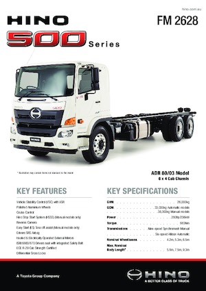 Fahrgestell Hino 500 FM 2628 6x4