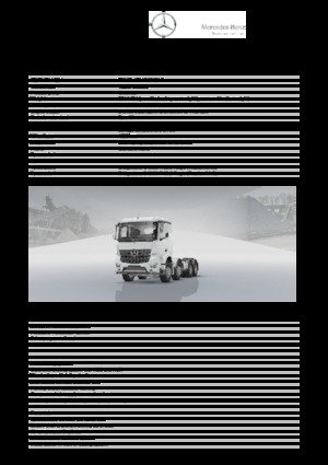 Fahrgestell Mercedes-Benz Arocs 4143 K 8x4