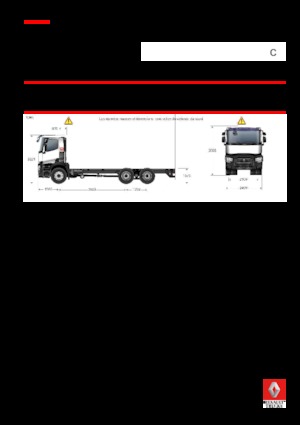 Fahrgestell Renault C 430 8X4*4 R TRIDEM