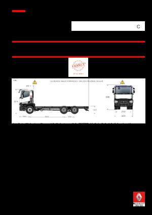 Fahrgestell Renault C 480 8X4*4 R TRIDEM