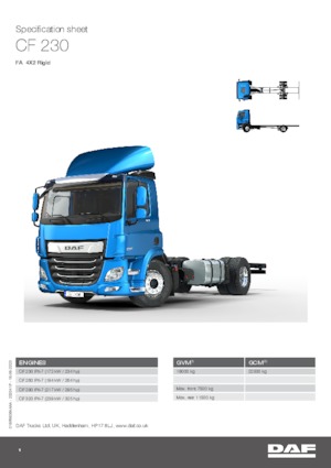 Fahrgestell DAF CF 230 FA