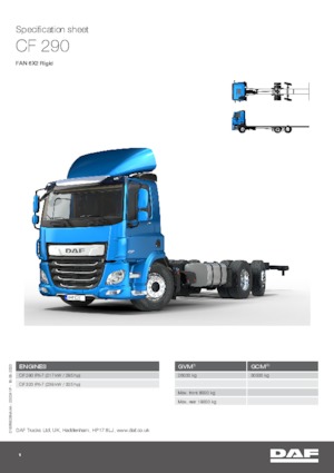 Fahrgestell DAF CF 290 FAN