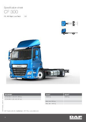 Fahrgestell DAF CF 300 FA Low Deck LH