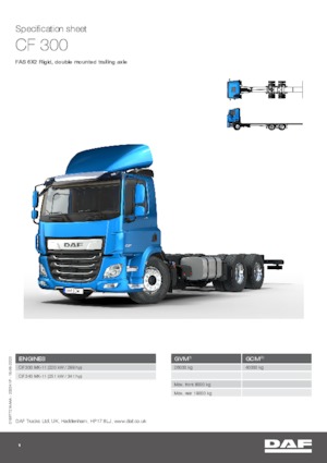 Fahrgestell DAF CF 300 FAS