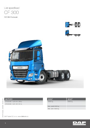 Fahrgestell DAF CF 340 FAT SLEEPER CAB