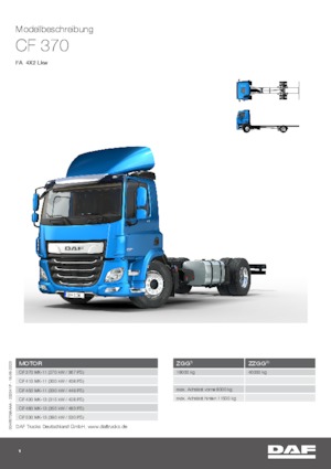 Fahrgestell DAF CF 370 FA