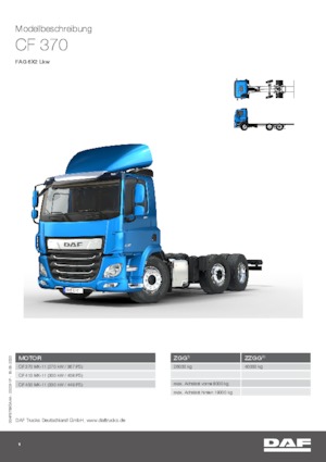Fahrgestell DAF CF 370 FAG