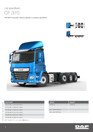 Fahrgestell DAF CF 370 FAK