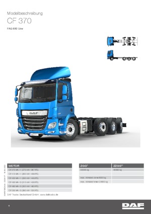 Fahrgestell DAF CF 370 FAQ