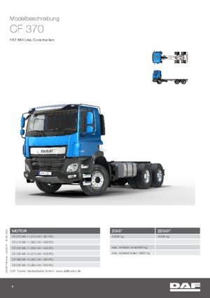 Fahrgestell DAF CF 370 FAT Construction
