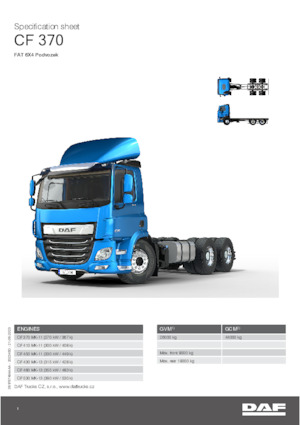 Fahrgestell DAF CF 370 FAT