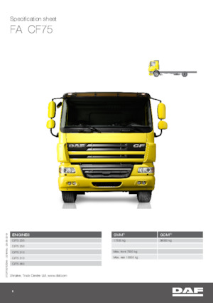 Fahrgestell DAF CF 75.360 FA