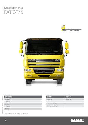 Fahrgestell DAF CF 75.360 FAT
