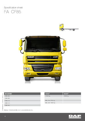 Fahrgestell DAF CF 85.410 FA