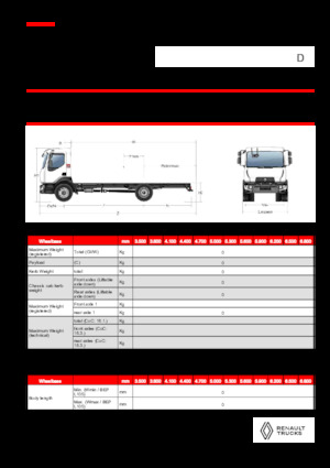 Fahrgestell Renault D 18 HIGH P4X2 320E6
