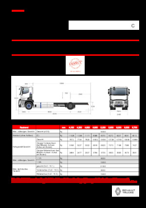 Fahrgestell Renault E-TECH C - P4x2 ROAD